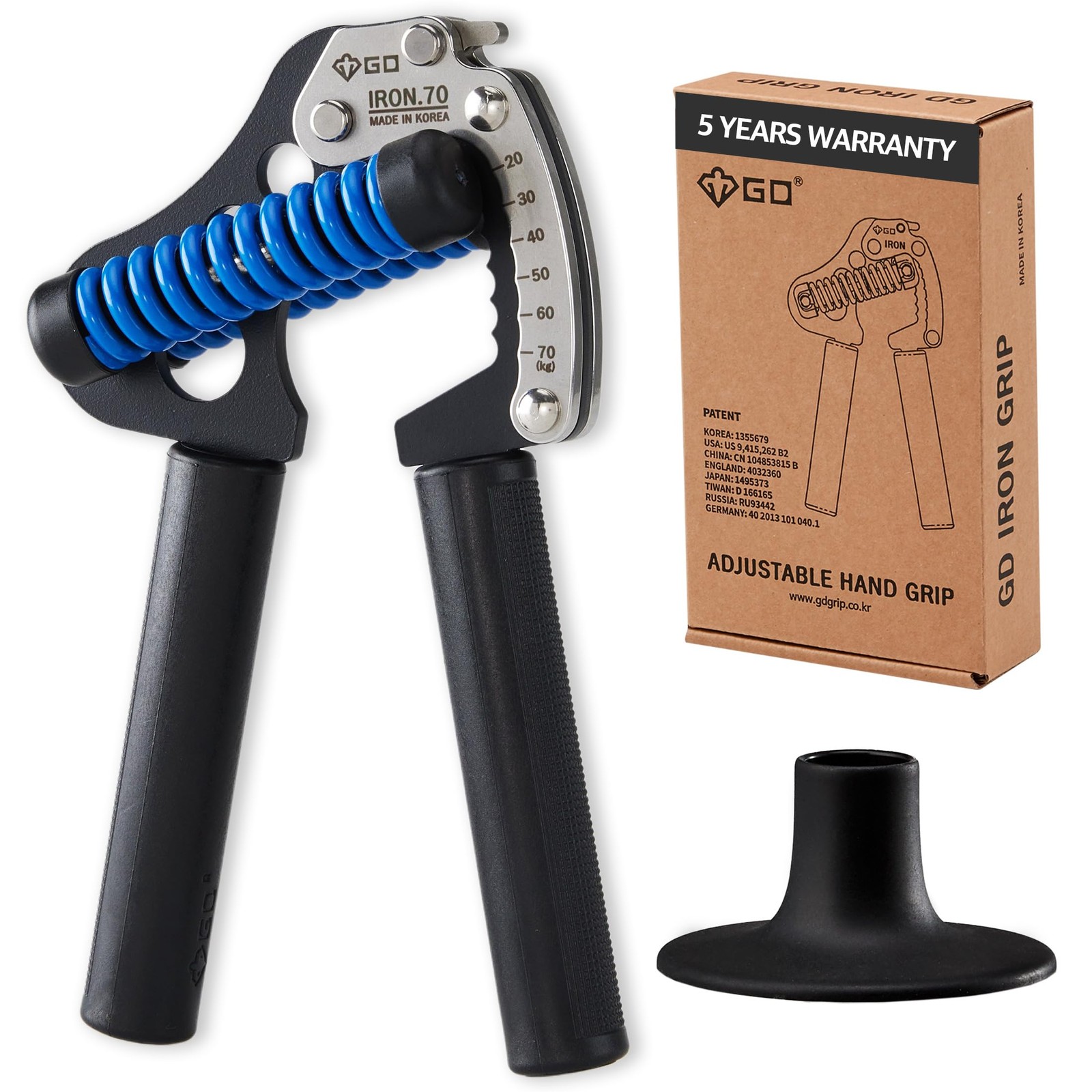 IRON GRIP 70(P) Adjustable Grip Strength Trainer Wrist Forearm Exerciser