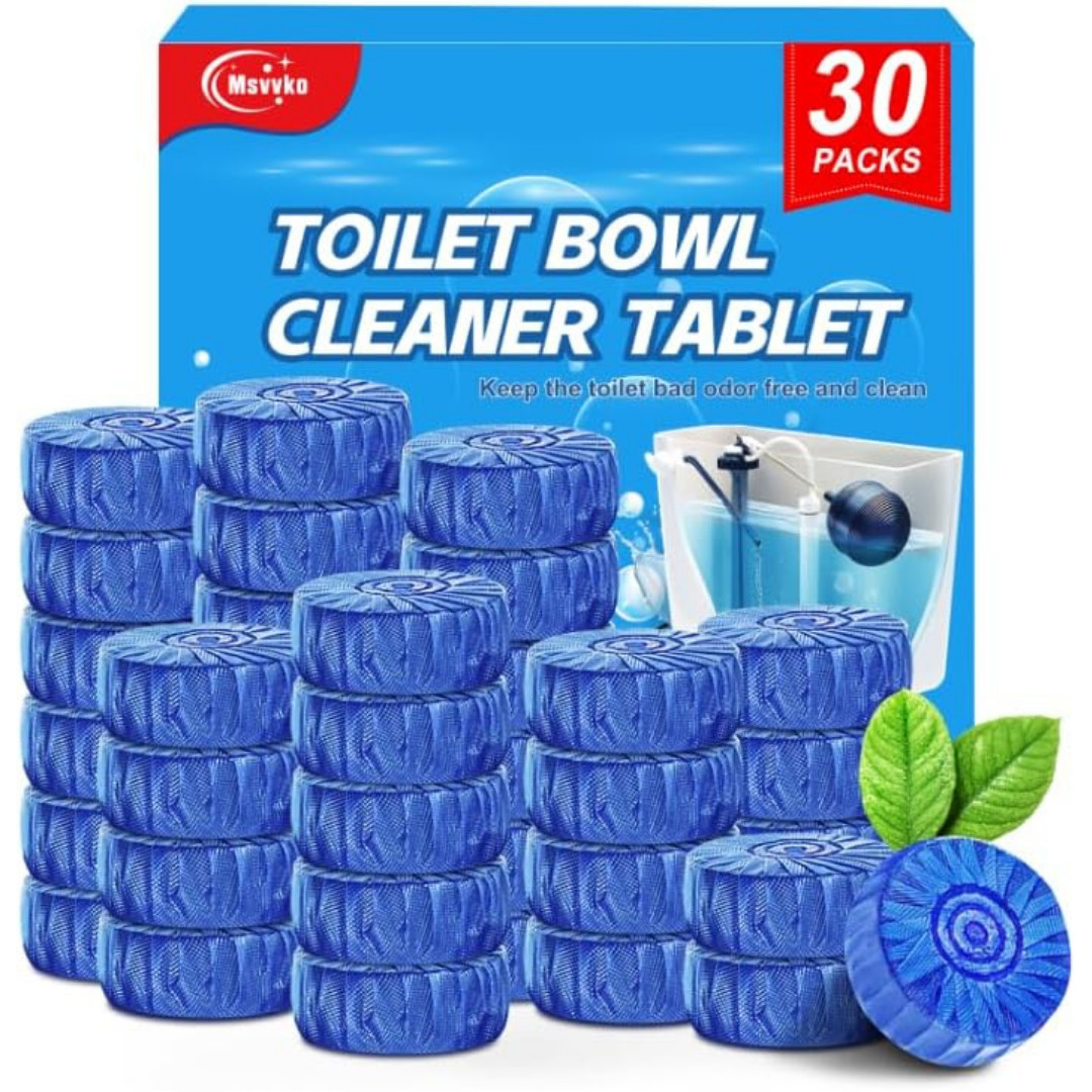 Toilet Bowl Cleaner Tablets Blue Toilet Tank Cleaners, Septic-Safe Hard Water St