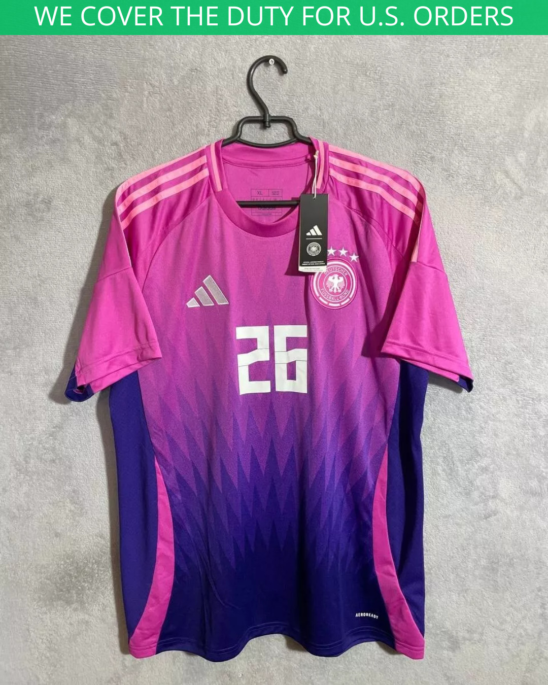 Undav Germany Team Jersey Away Football Soccer Shirt Adidas Trikot Men Size XL