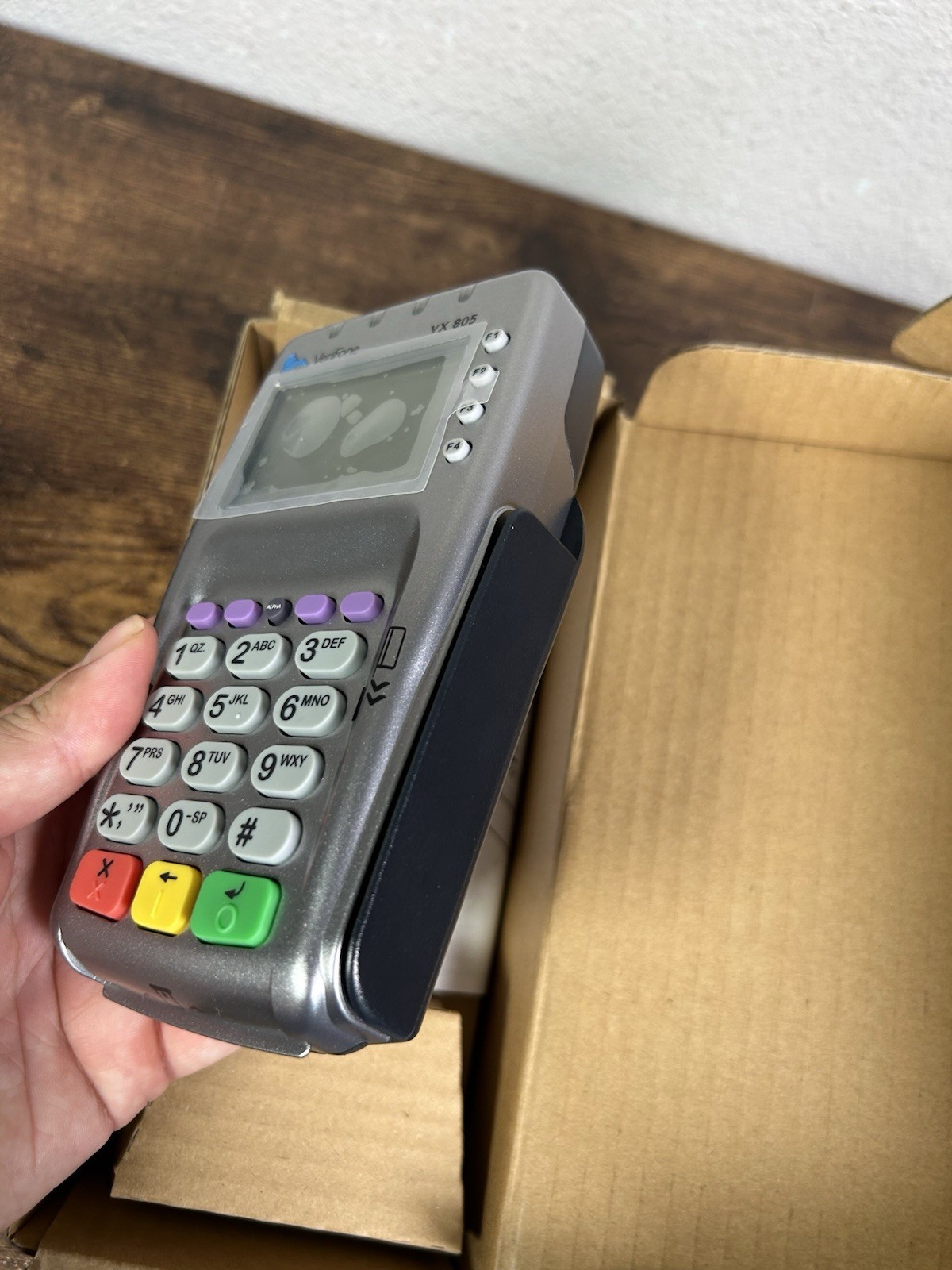 VeriFone VX805 CTLS Pin Pad Tamper Chip/Card Reader -