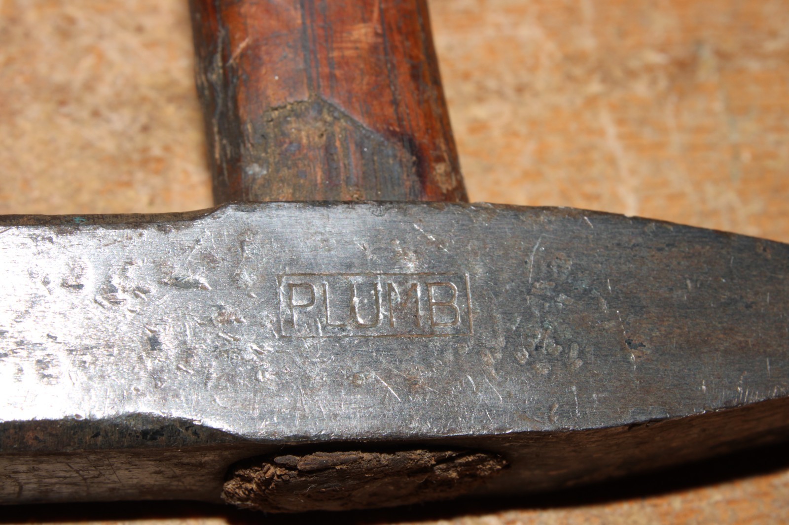 Vintage Plumb Tack Hammer Tinsmith Square Flat Head
