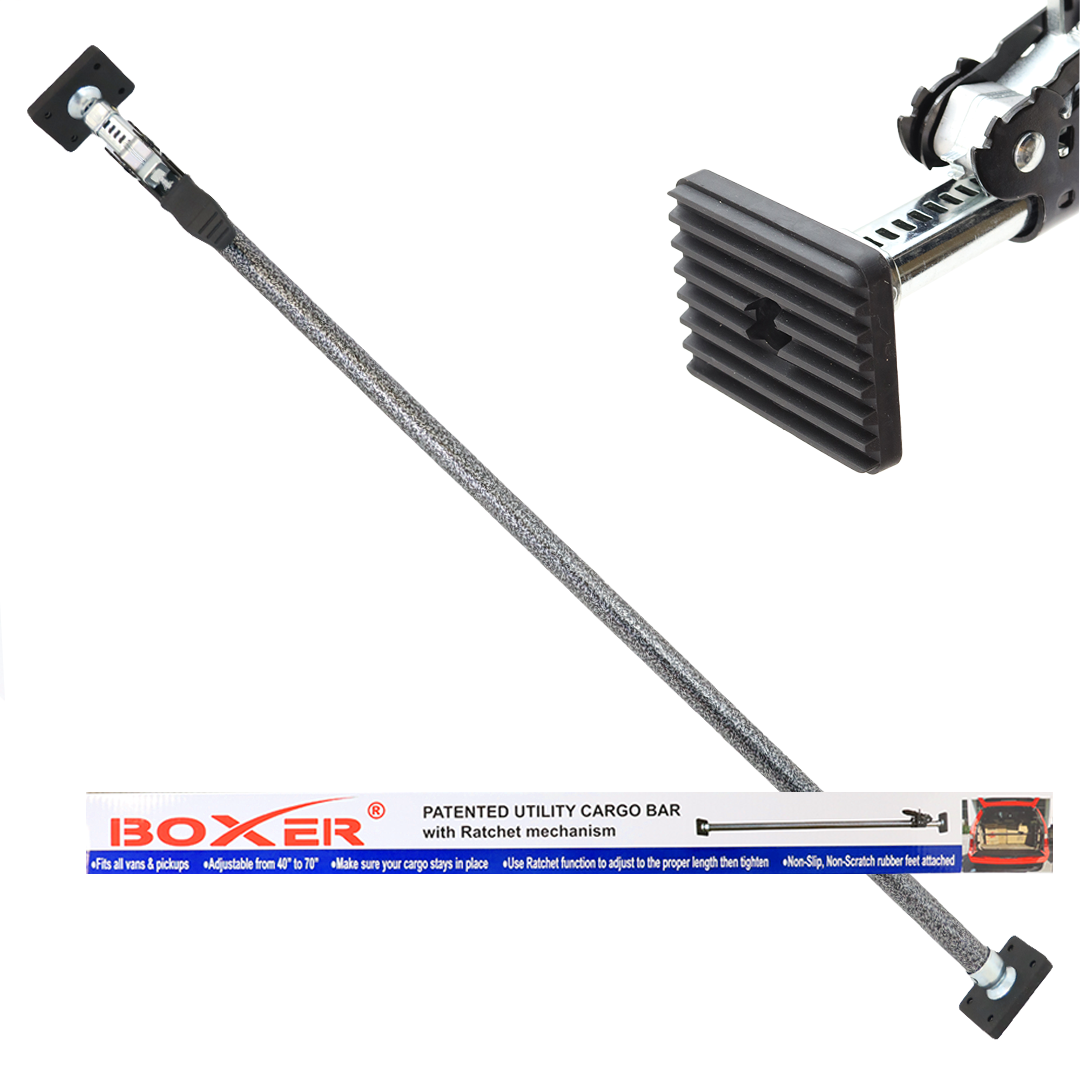 Ratcheting Utility Cargo Bar Pickup Truck Bed Holder Stabilizer 40" x 70" New
