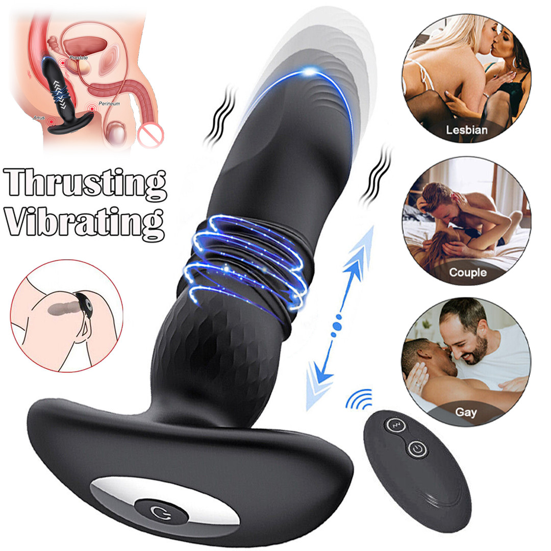 Automatic Thrusting Dildo Sex Machine Vibrator Anal Plug Sex Toy for Men Women