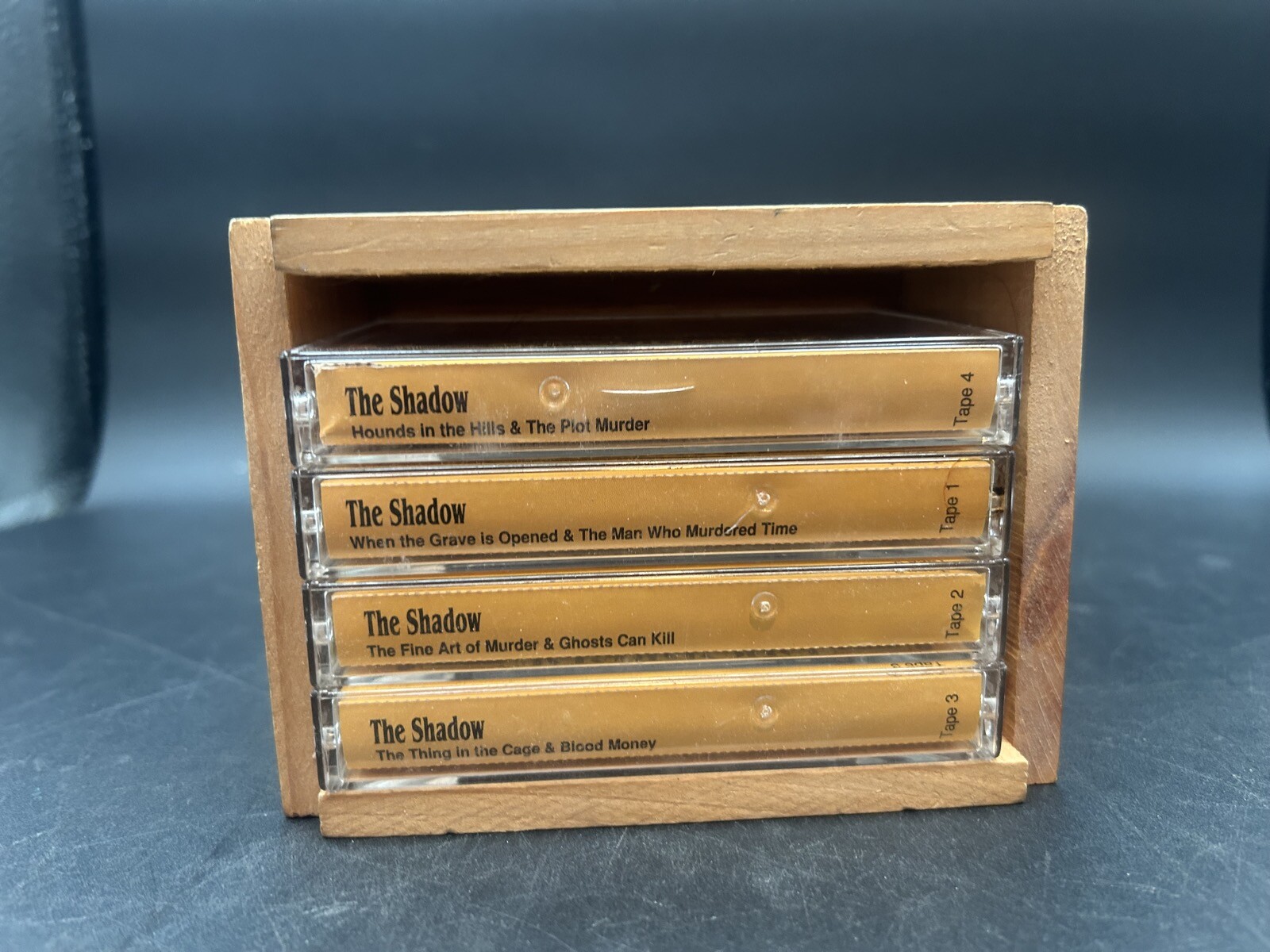 Vtg Radio Yesteryear The Shadow 4 Box Cassette Tapes Who Knows What Evil Lurks