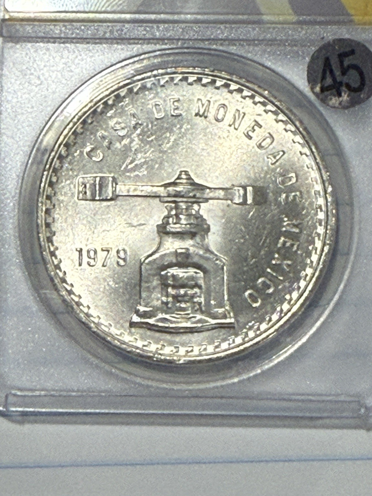 1979-Mo Mexico Onza ANACS MS64  Type4 Sterling Coin