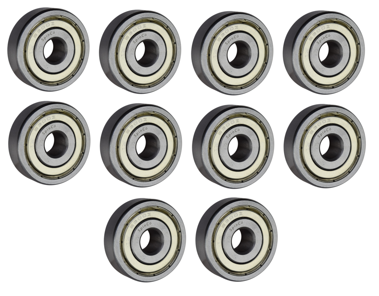 (10 Each) 6300-ZZ, 6300-2Z, 300SS Shielded Radial Ball Bearing 10X35X11 SpinCo