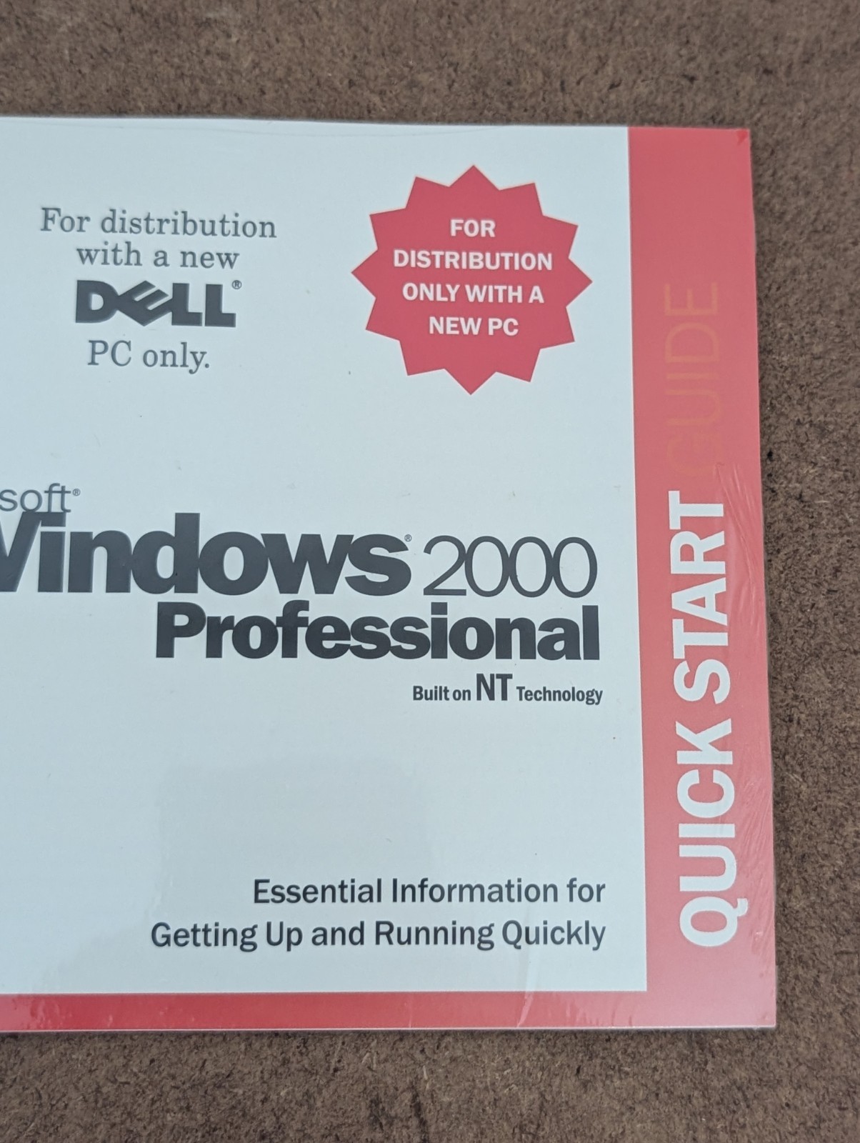 Dell Microsoft Windows 2000 Professional Reinstallation CD W2K+SP3 New