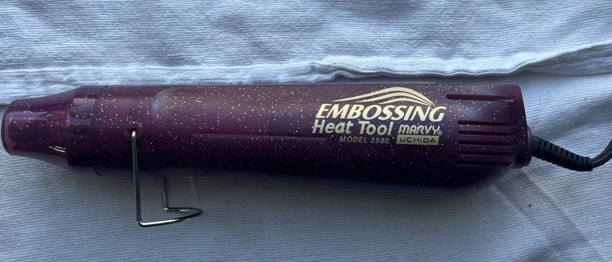 Marvy Uchida Embossing Heat Tool Model 2500 Rubber Stamp Embossing Purple