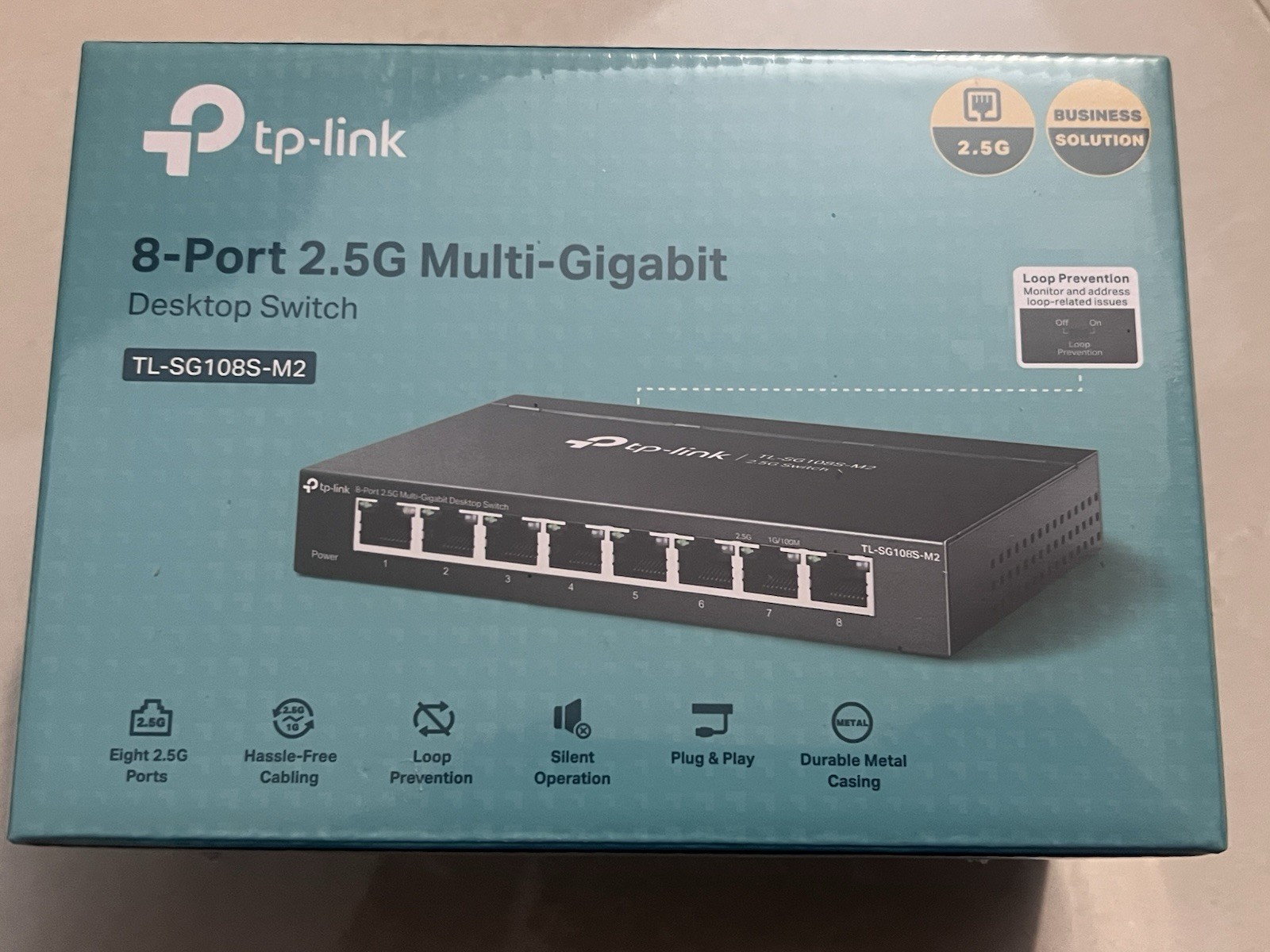 TP-Link 8-Port 2.5G Multi-Gigabit Desktop Switch (TL-SG108S-M2)