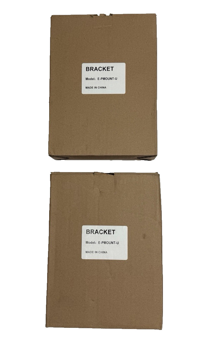 Lot Of 2, E-PMOUNT-U Pole Mount Bracket, Compatible W/ Epcom E Series Cameras