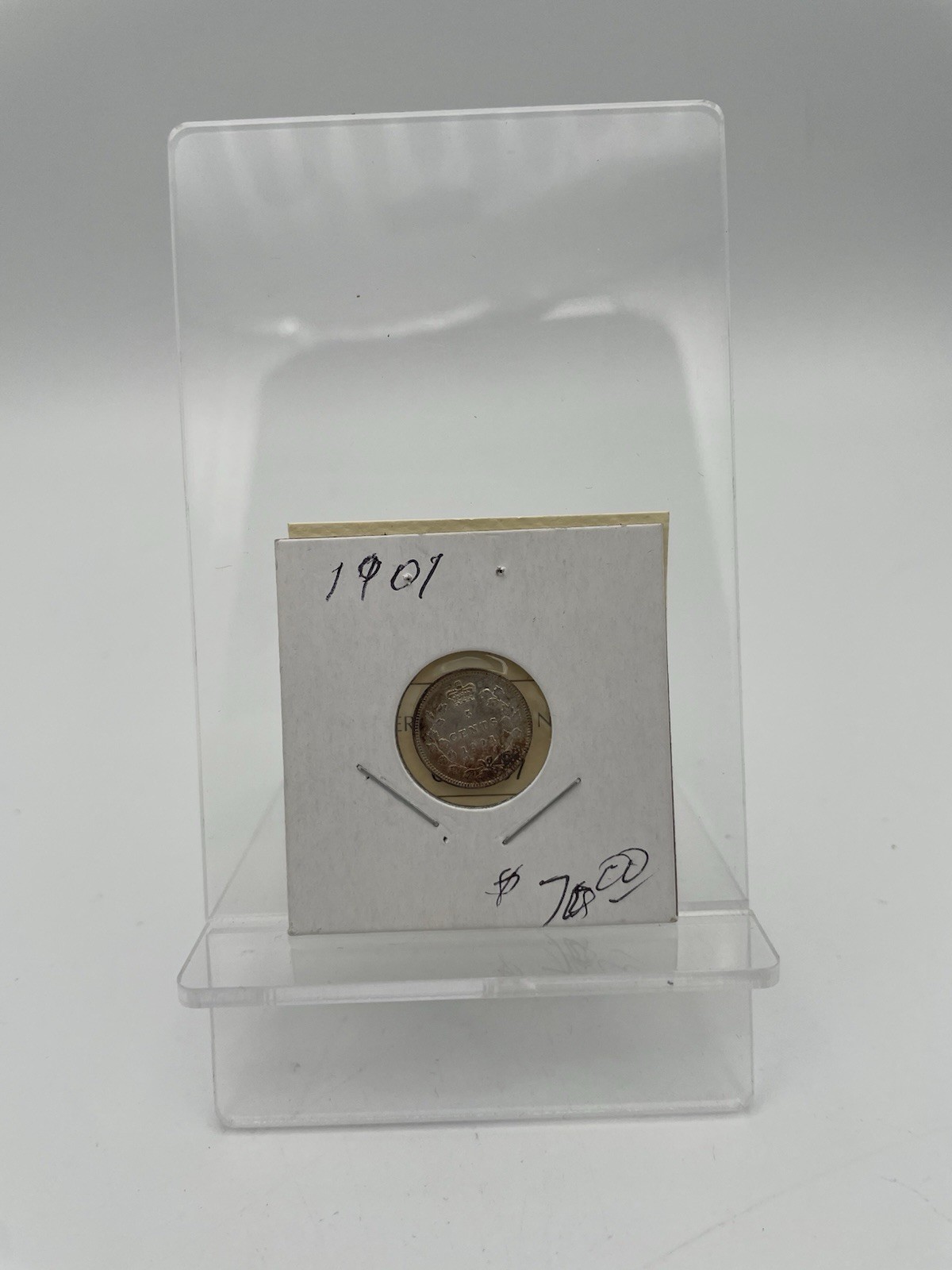 1901 Canada 5 Cent Silver Coin Canadian Nickel