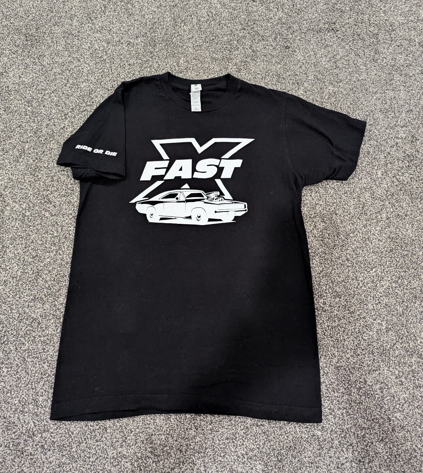 Fast X , Crew Exclusive T-Shirt Black “Ride or Die” – Size Small