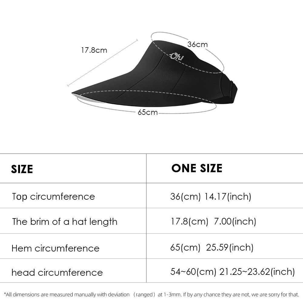 Women Men Foldable Sun Visor Caps Wide Brim Sun Hat UPF 50+ Sun UV Protection