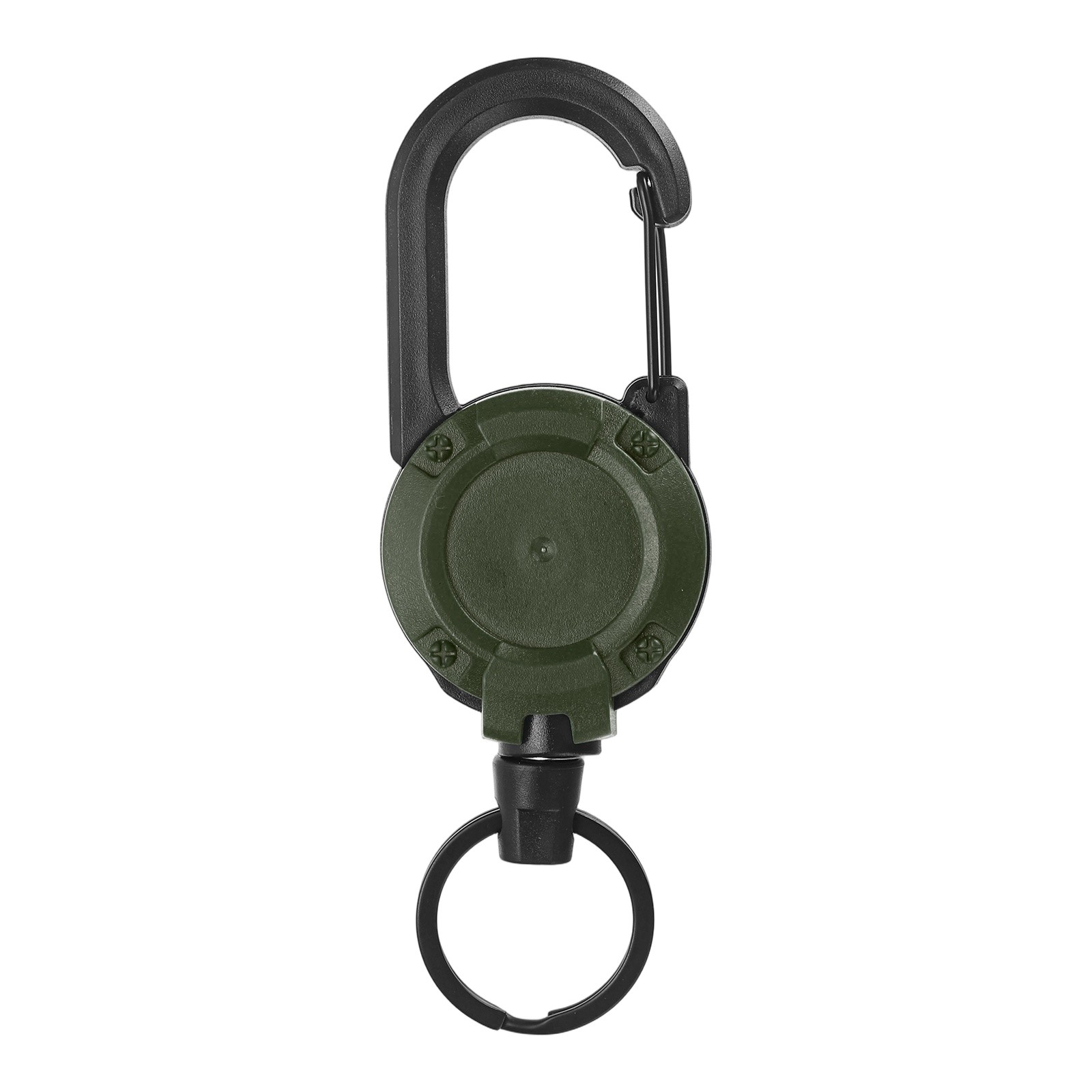 Retractable Keychain, Heavy Duty Retractable ID Badge Holder, Army Green
