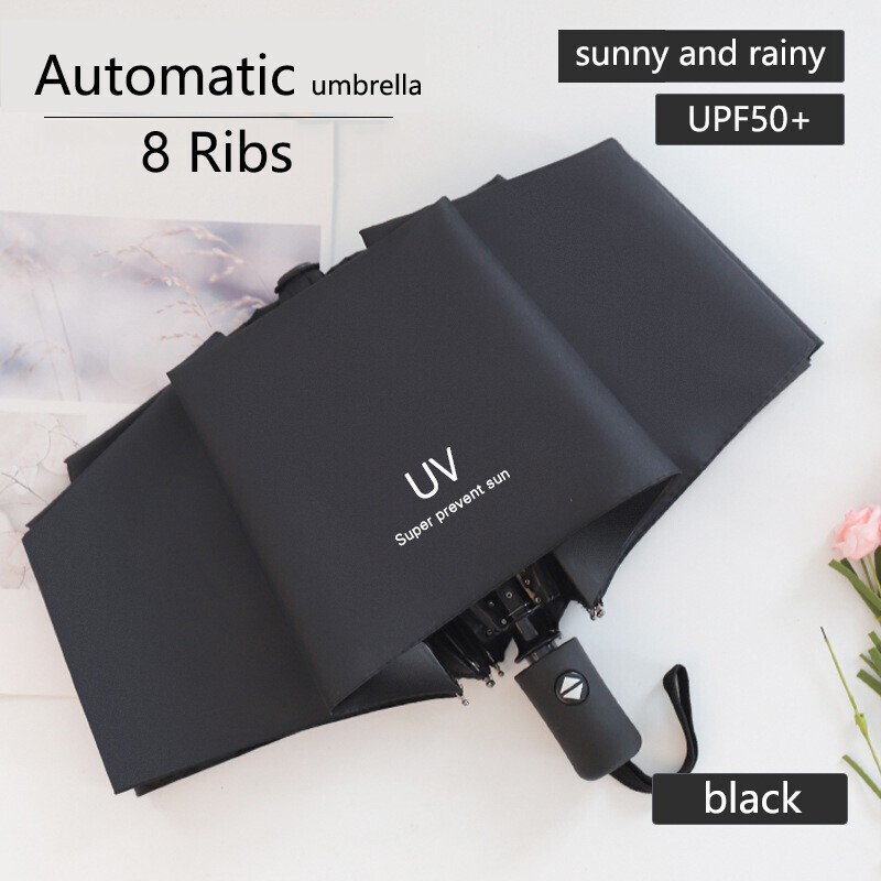 Portable Automatic Umbrella Anti-UV Sun/Rain Windproof Folding Compact Umbrella