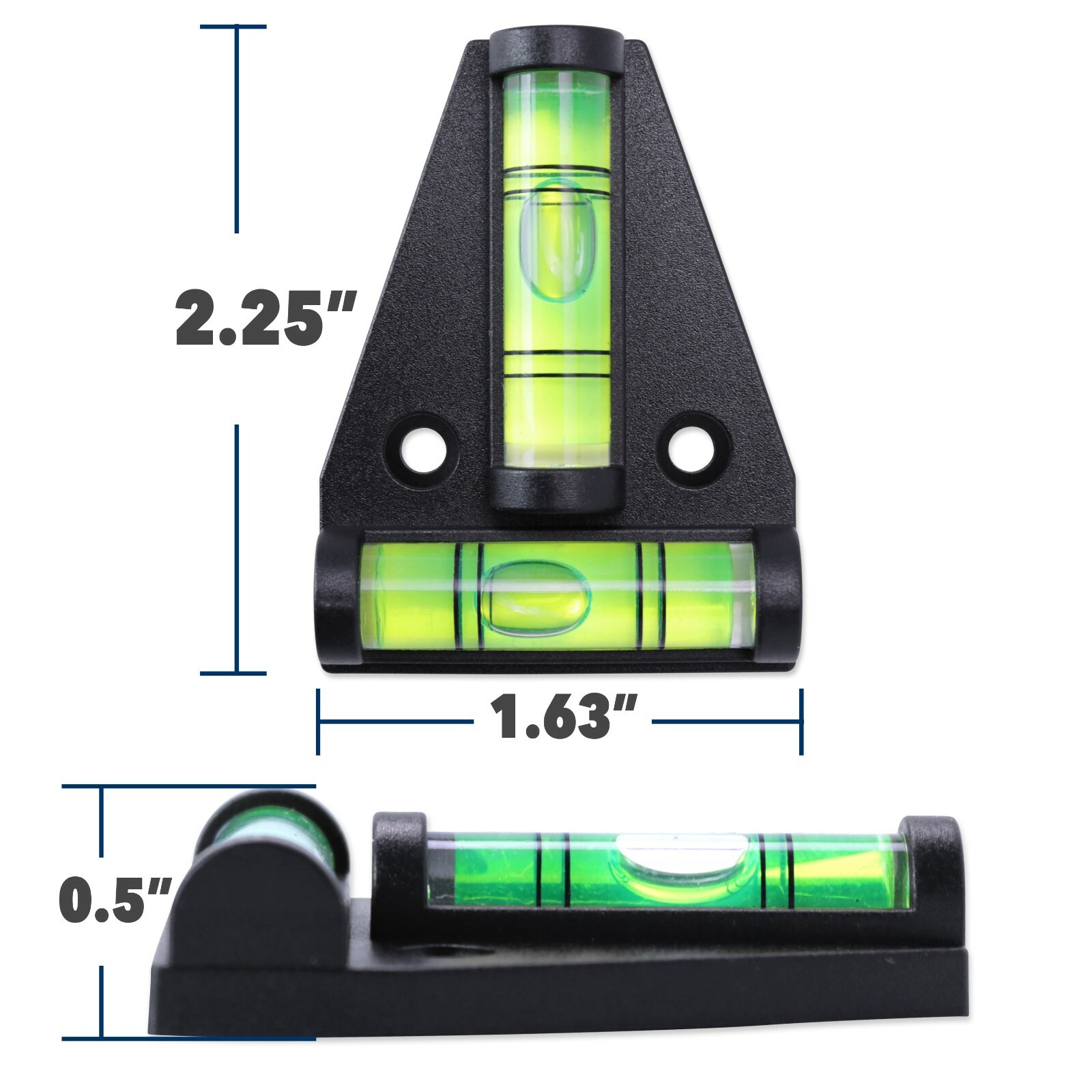 LCW T Bubble Leveling System 2 Way Leveler Durable for RV Camper Trailer 4 PACK