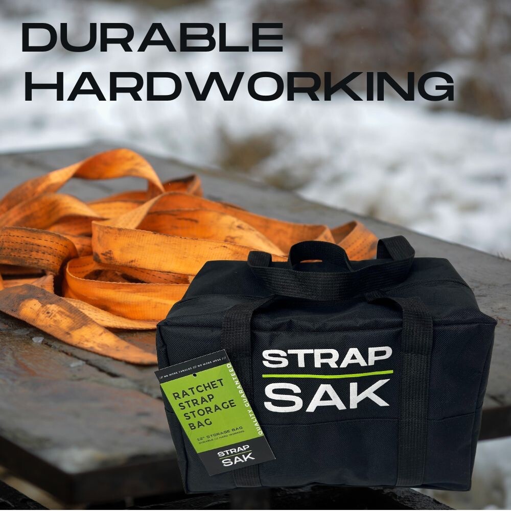 STRAP SAK Ratchet Strap Storage Bag Complete Set