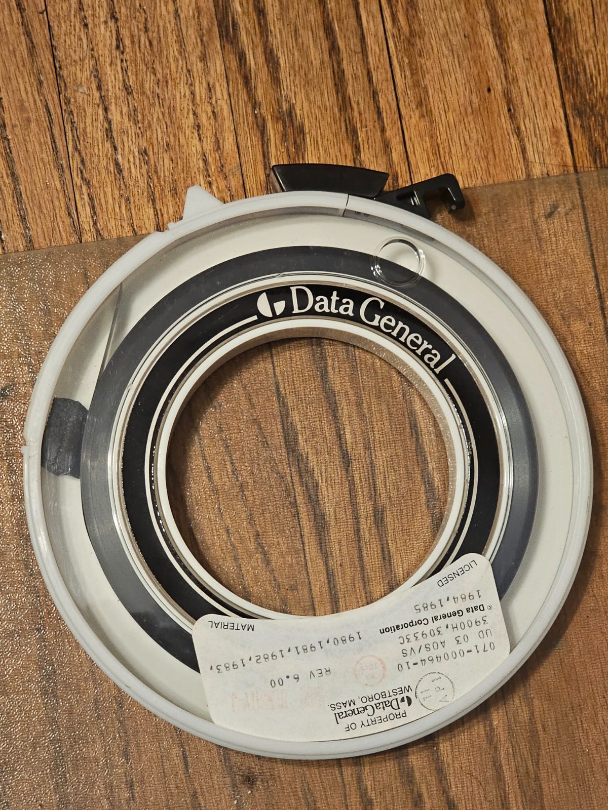 Rare Vintage Data General 14in Computer Magnetic Tape Reel Westboro MA 1980-85