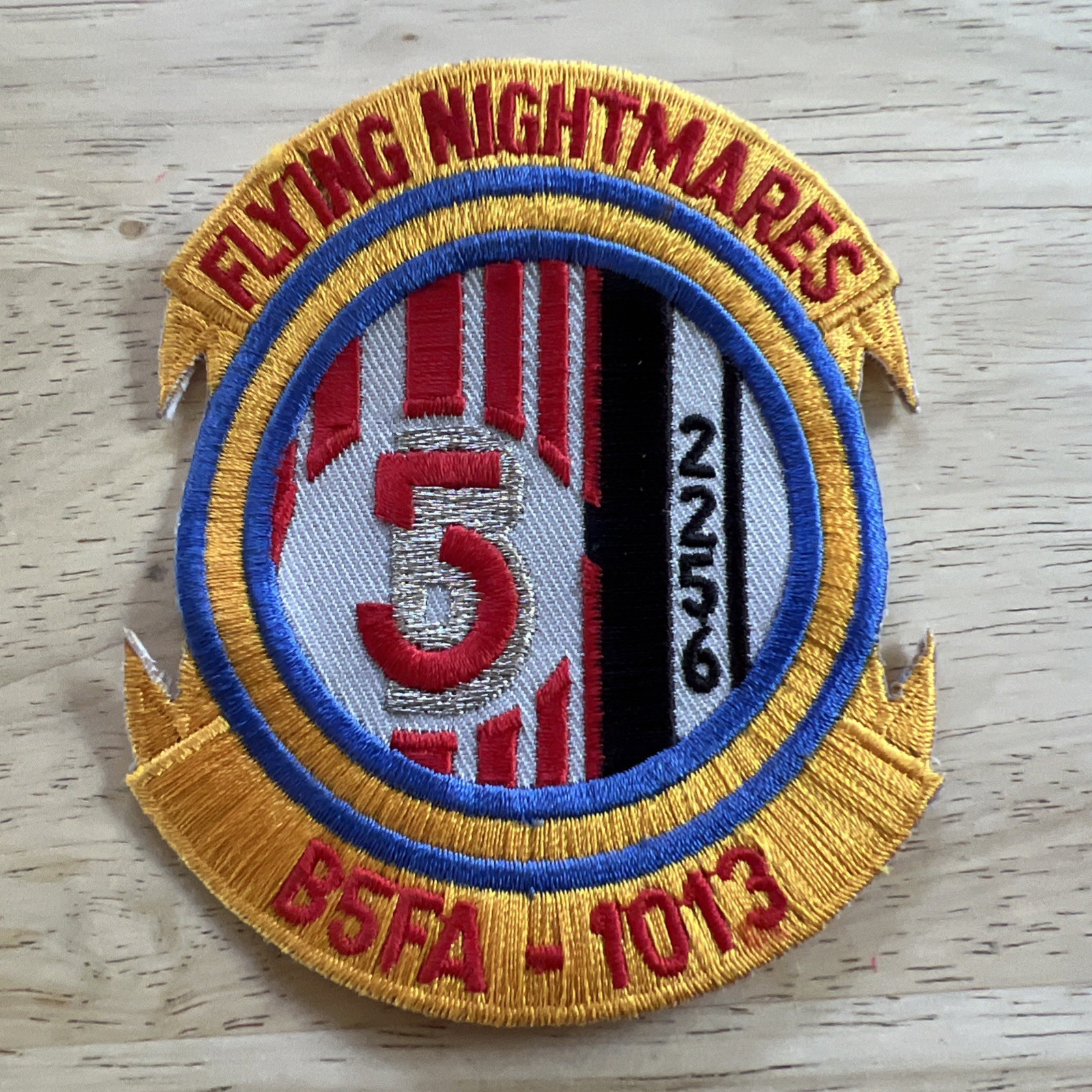 Flying Nightmares BSFA 1013 Military Aircraft Embroidered Sew On Patch