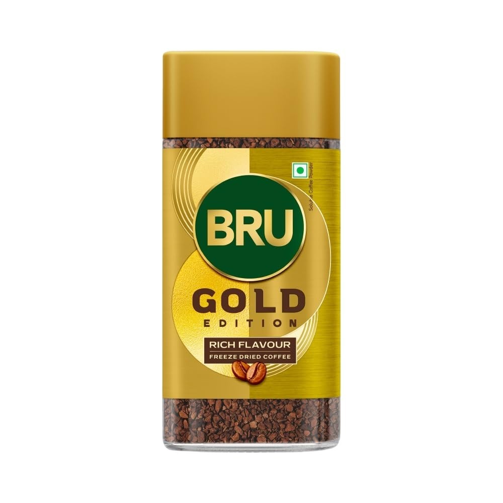 Bru Gold Premium Freeze-Dried Instant Coffee 100gm