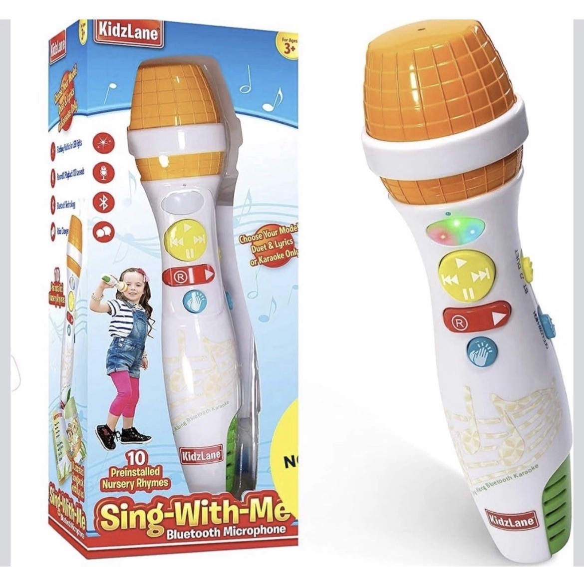 Kidzlane Microphone for Kids with Bluetooth | Kids Singing Toy  Microphone New