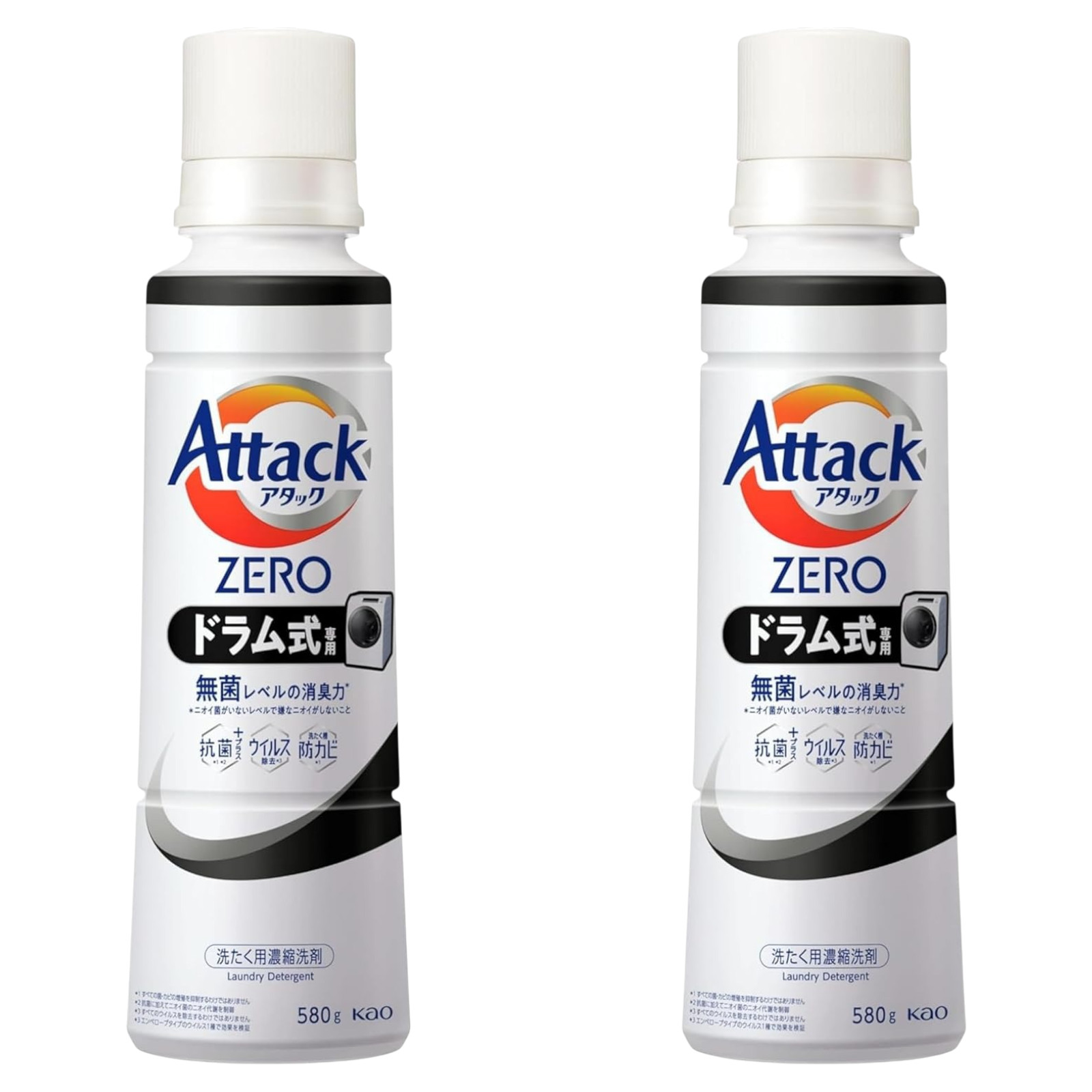 KAO Detergent ATTACK Zero For drum type washing machine 20oz (580gml)