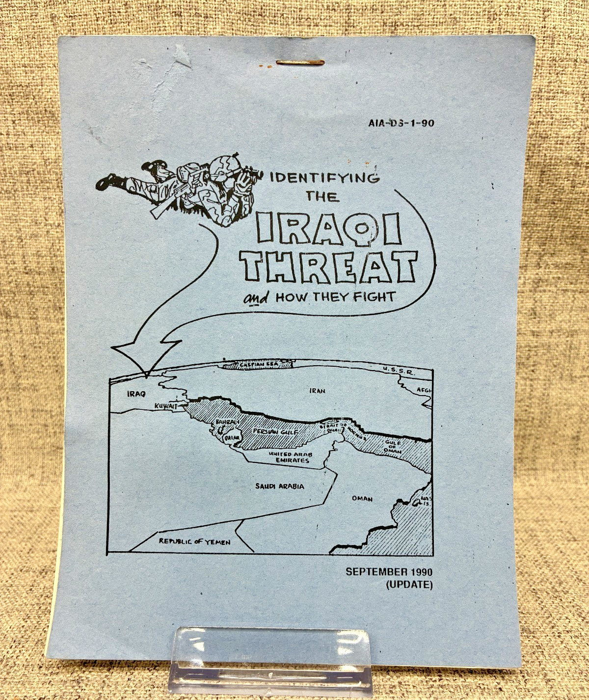 Vintage 1990 Identifying the Iraqi Threat and How They Fight Military Pamphlet