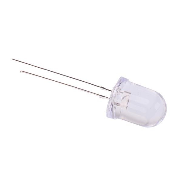 10 x Yellow 10mm Clear Round LED 45° 2000mcd