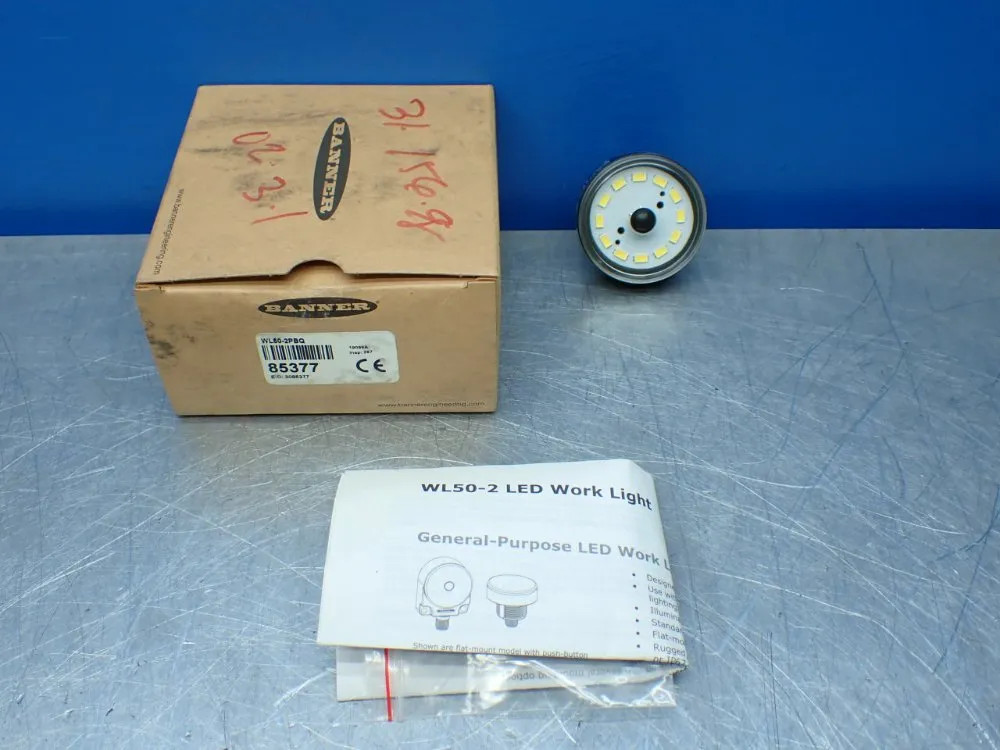 BANNER WL50-2PBQ LED WORKLIGHT 85377  04200391915