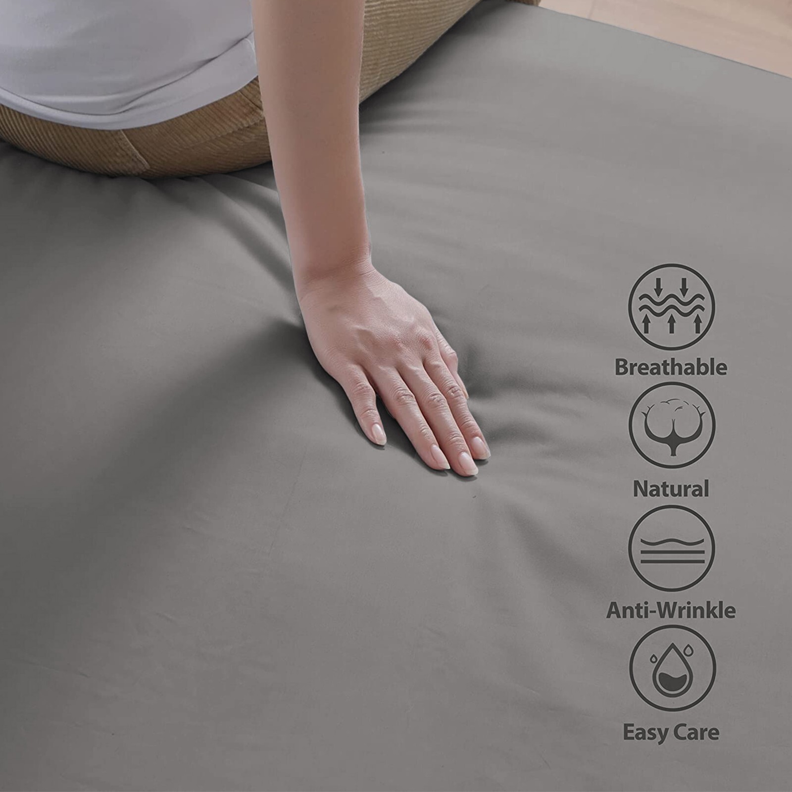 Extra Deep Fitted Sheet 30CM Ultra Soft Bed Sheets Single Double King Super King
