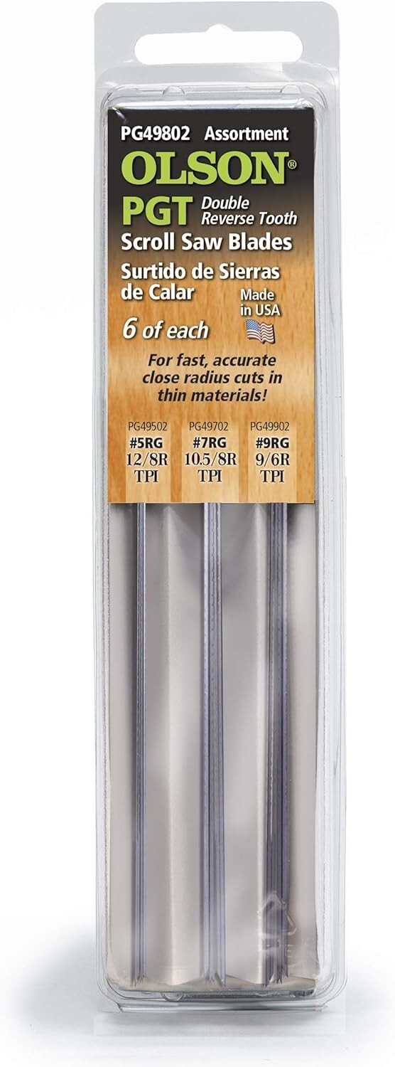 Olson PGT® Double Tooth 5″ Long PG49802 - 5RG - 7RG -9RG Variety Pack, 6 Each