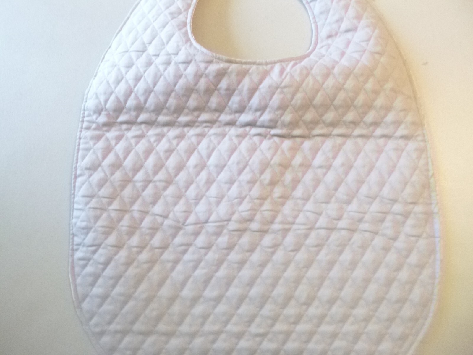 Adult Bib/Clothing Protector double thickness with Quilted Diamond Backing