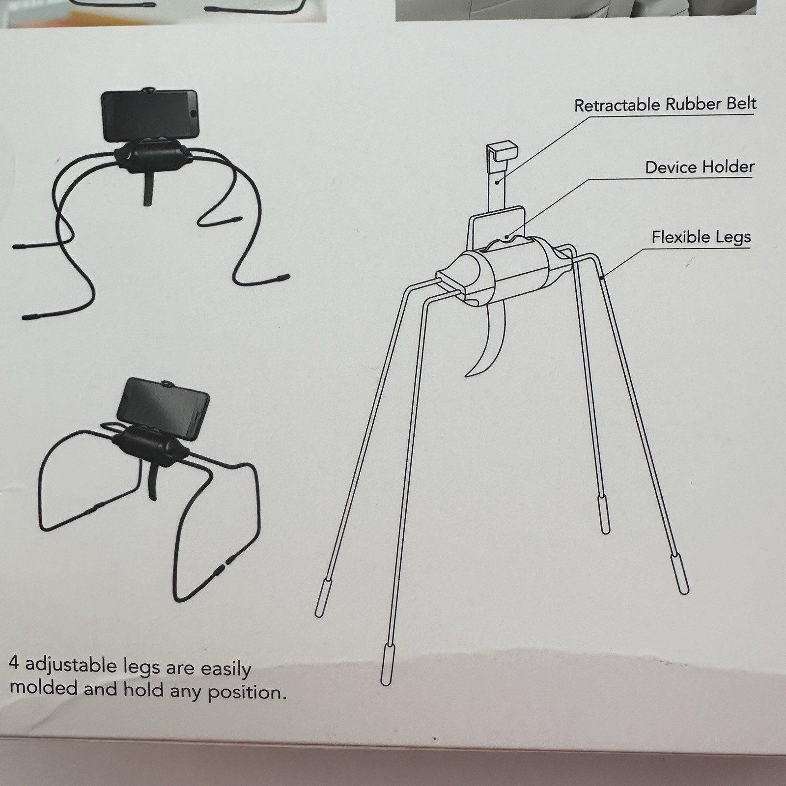 Flex Mount Universal Mount Holder For Phones & Tablets Flexible For Sofa Bed