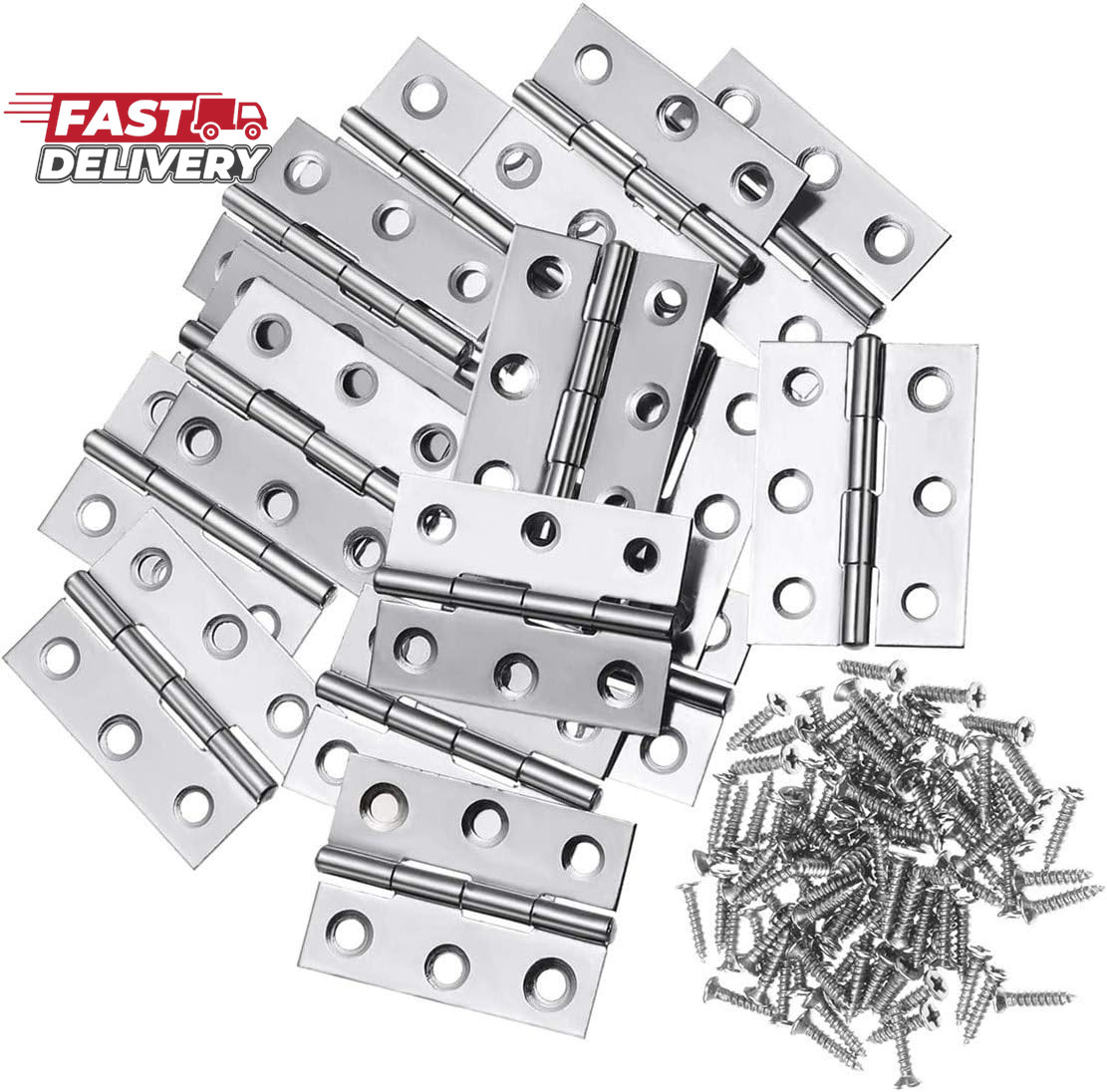20Pcs Stainless Steel Folding Hinge 2 Inch Door and Window Hinge Is Assigned 120