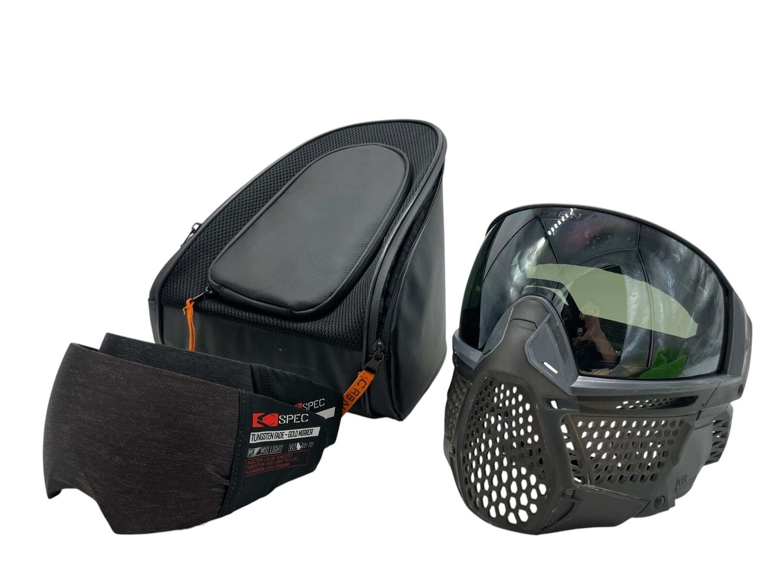 CRBN ZERO PRO GRAPHITE W/ 2 Lenses Paintball Mask