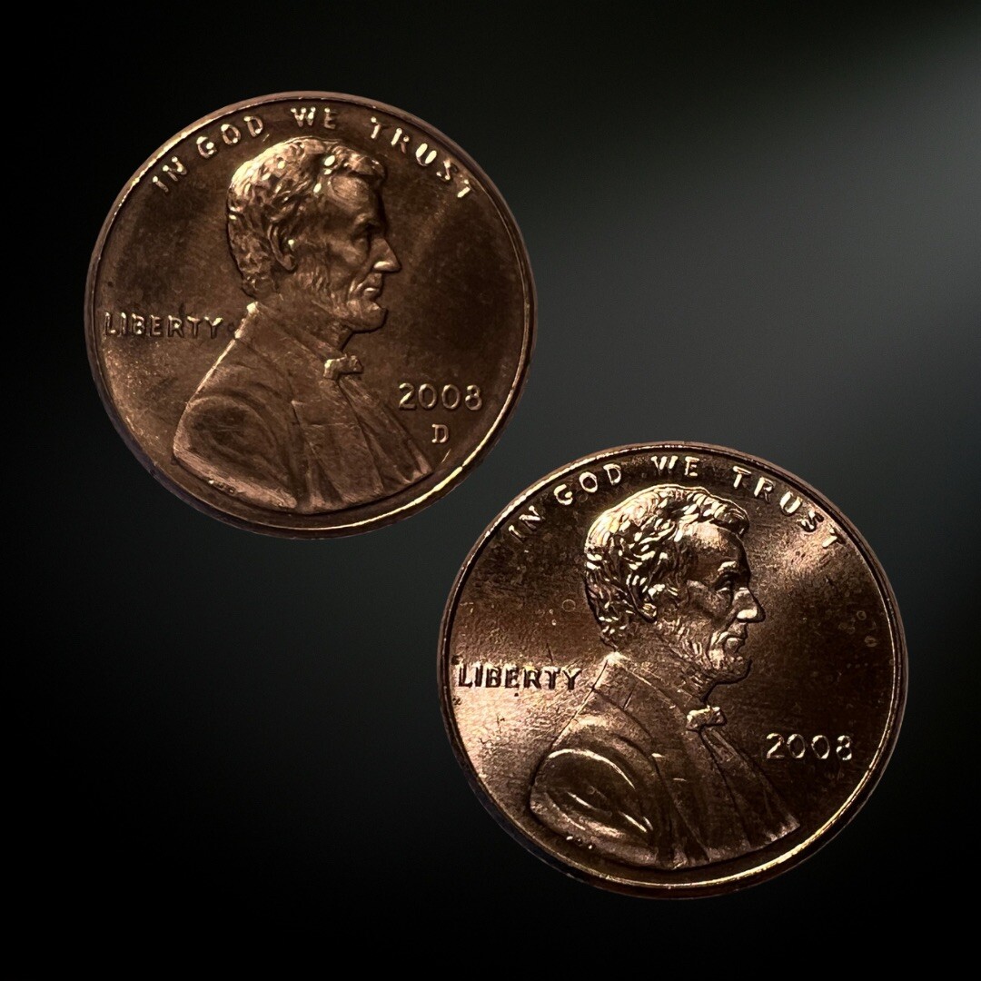 2008 P D Lincoln Memorial Cent BU 2 Coin Set Brilliant Uncirculated