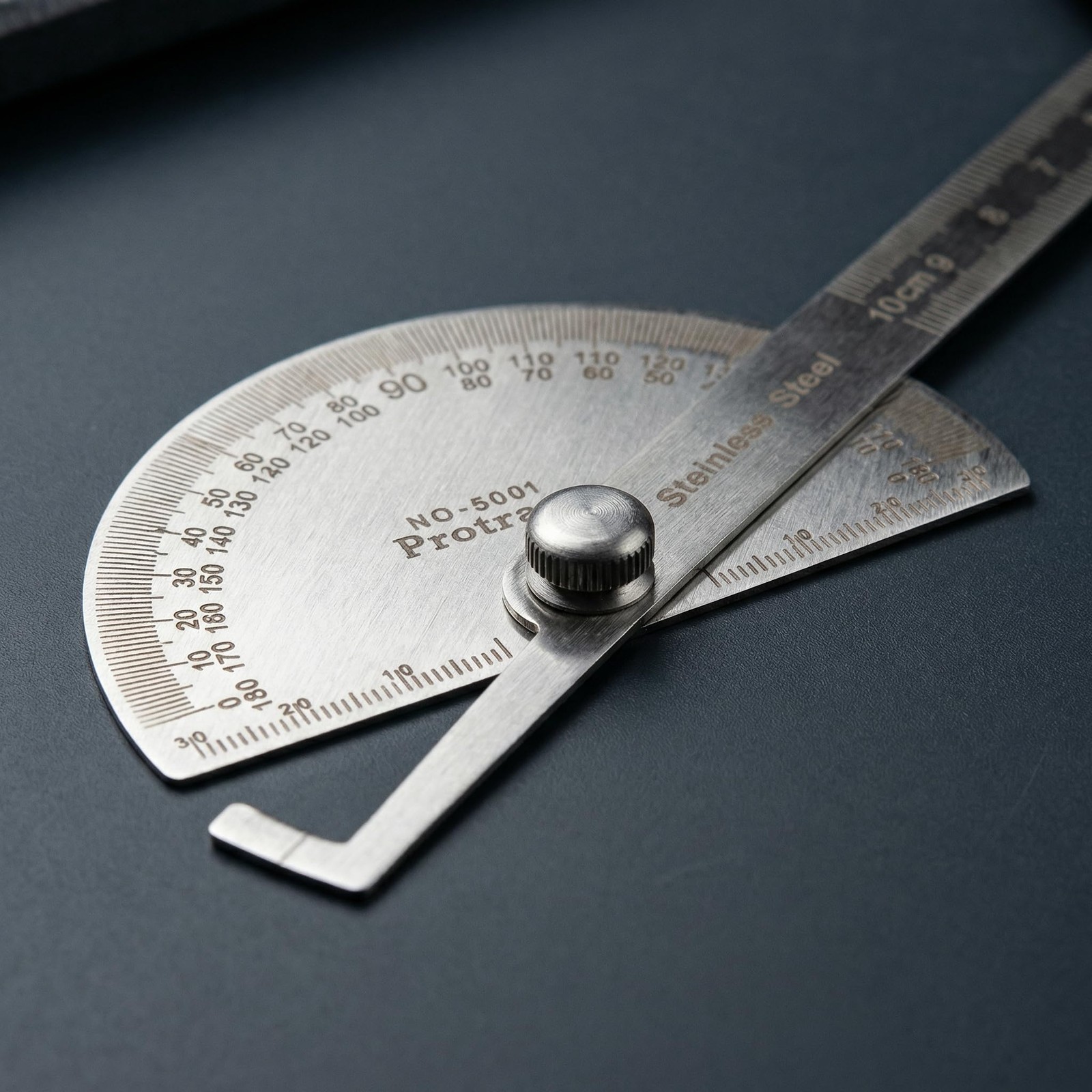 Stainless Steel Angle Finder Protractor, 0–180° Measuring Tool with...