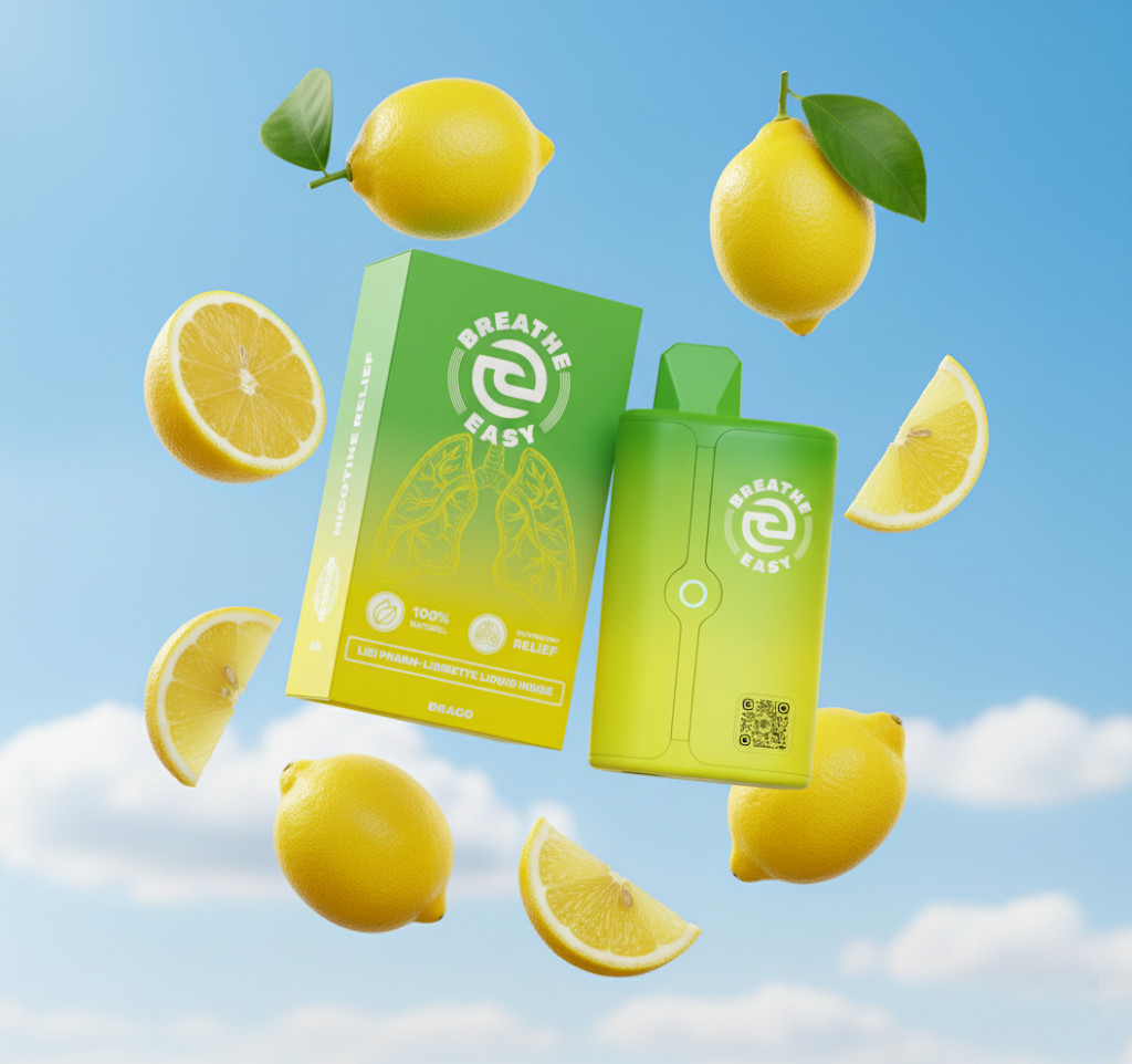 Lemon Puffer— Quit Smoking— Respiratory Relief —Raw Vegan —Natural (1-Unit) 5 ml