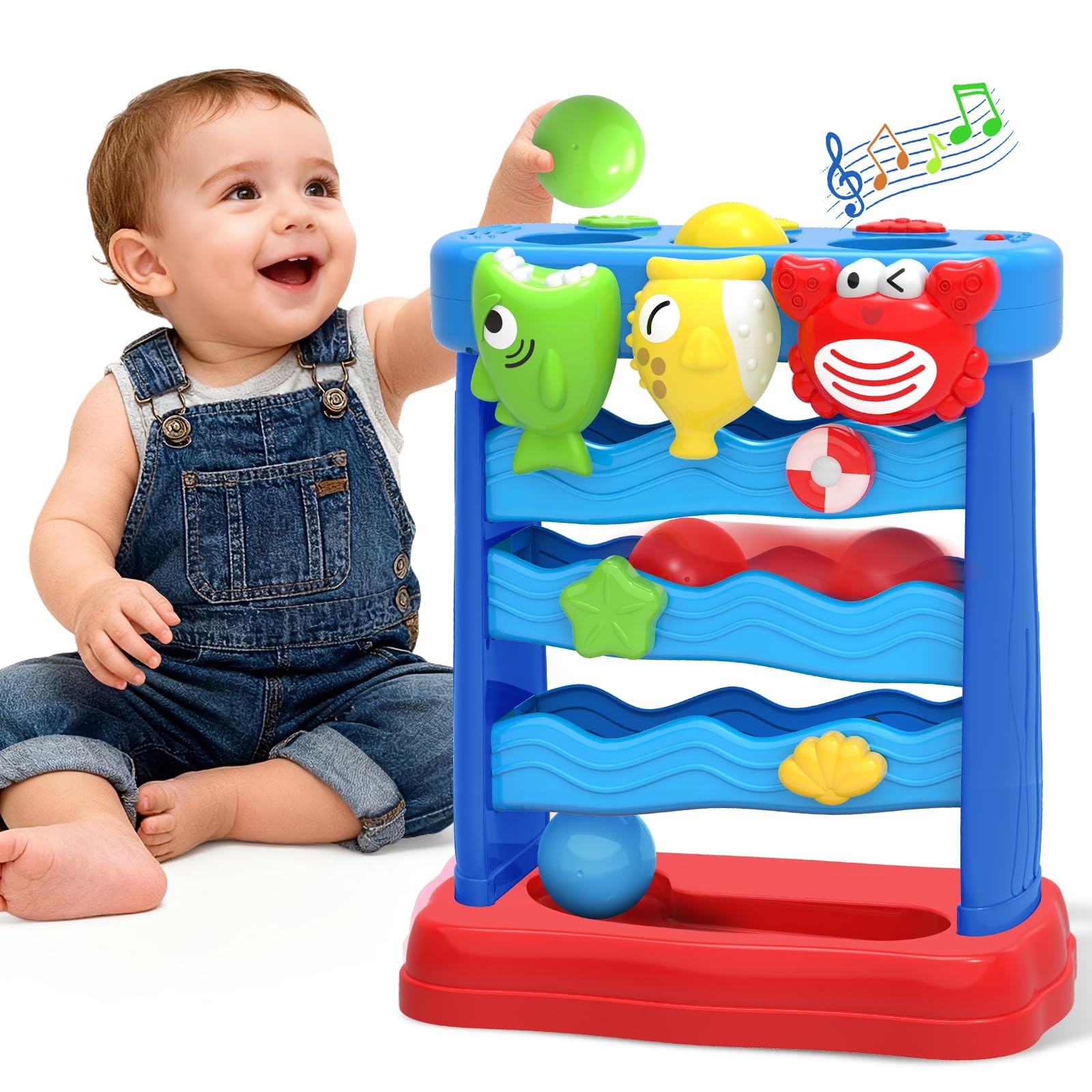 Toys for Toddlers 12-18 Months, Montessori Musical Toy for Baby 12-18 Months, In
