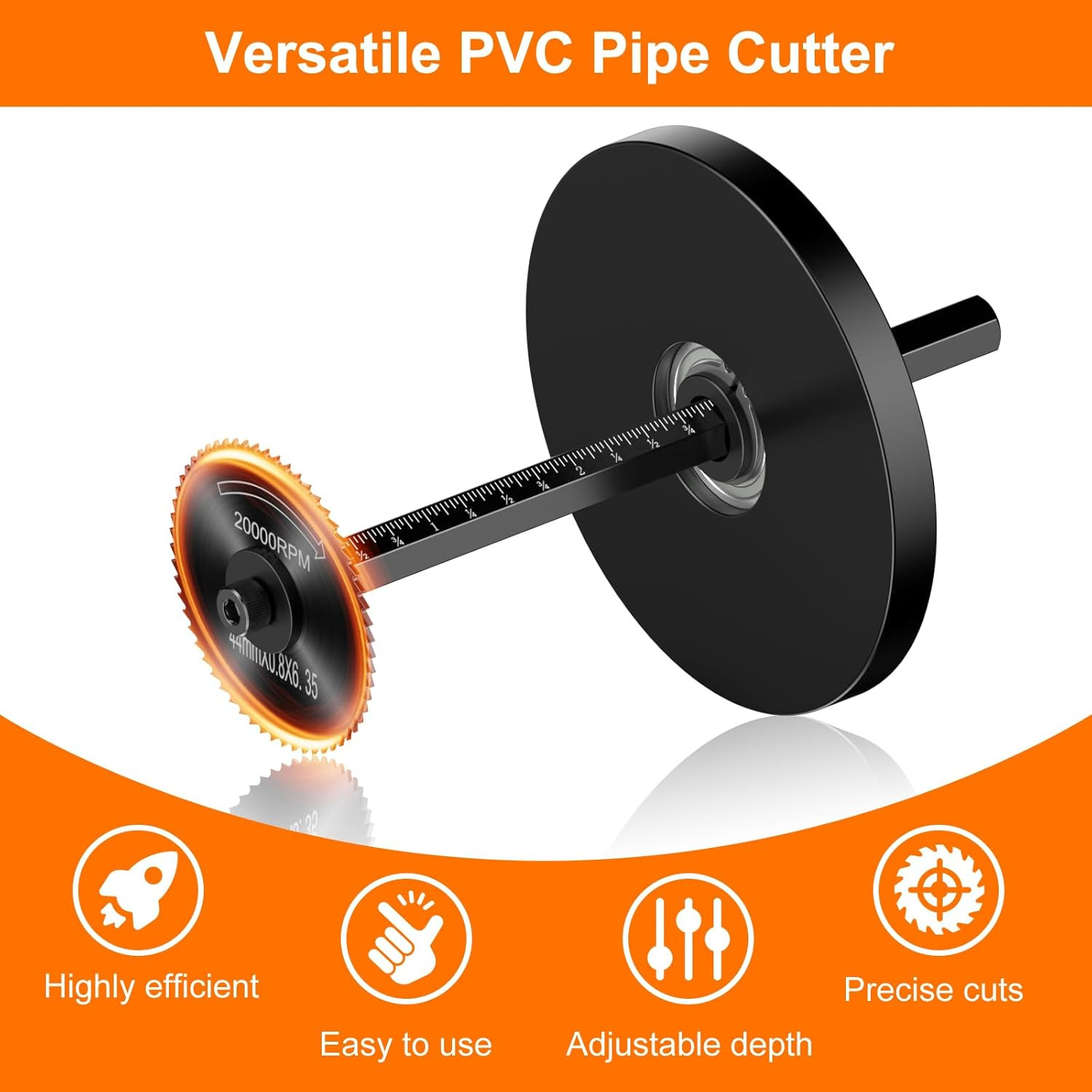 Inside Pipe Cutter for PVC Pipe Cutter Tool Set with Scale....