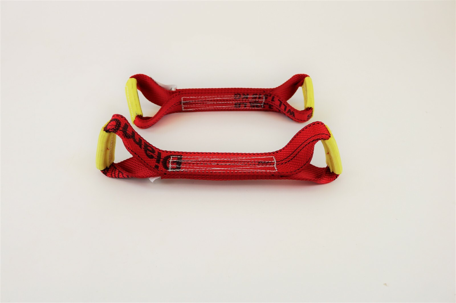 2 Pack of Red DIAMOND WEAVE Dog Bones for Rollback / Flatbed Wrecker Straps