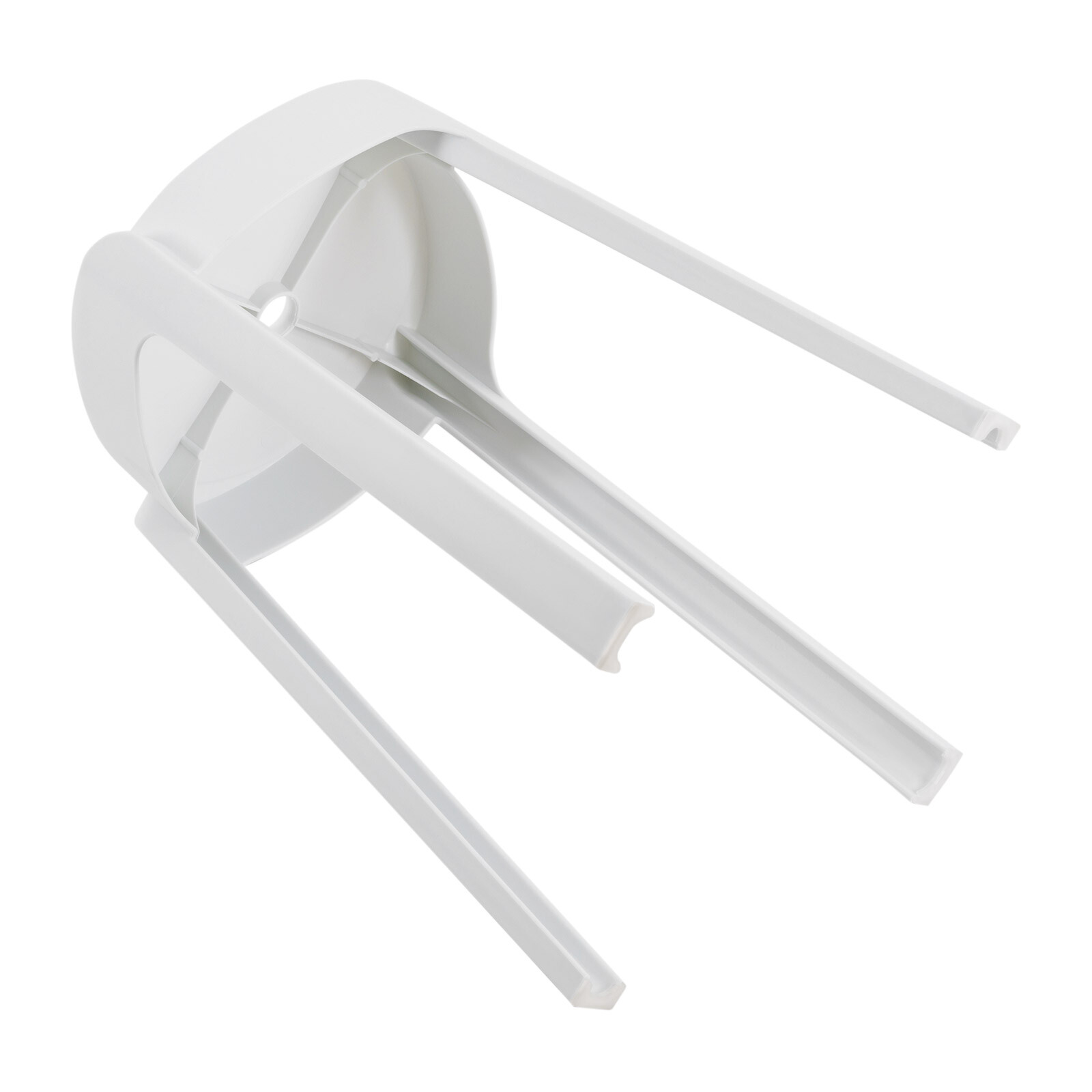 Plastic Stools 18'' Counter Height Kitchen Bar Chairs Set of 5 Stackable White