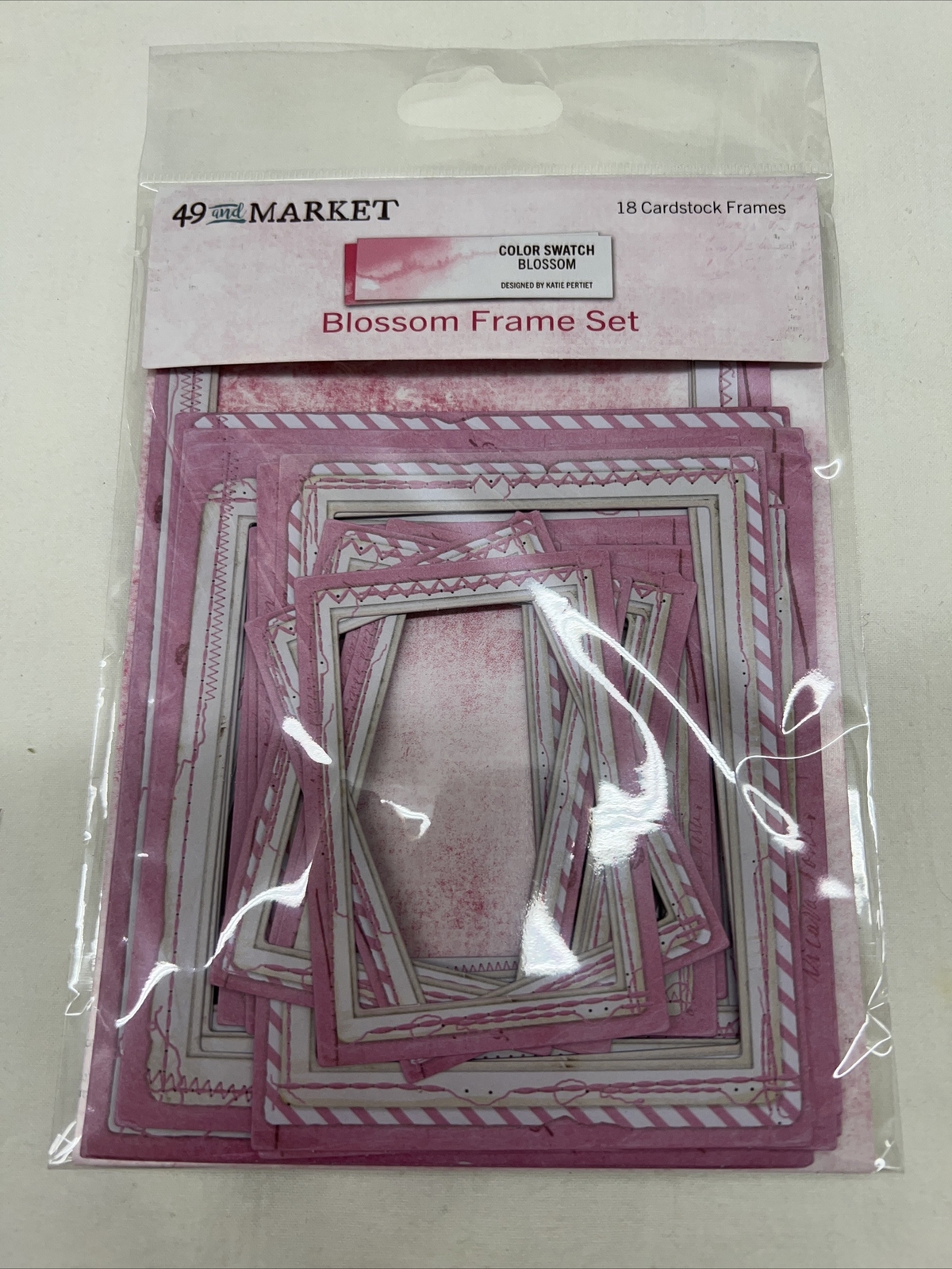 49 & Market  NIP Blossom Frame Set 18 Pcs Cardstock  Scrapbooking