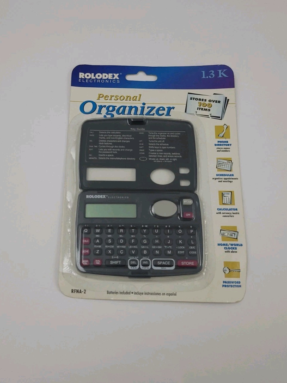 Vintage 90s 1997 Rolodex Personal Organizer Handheld Electronic Device New Rare
