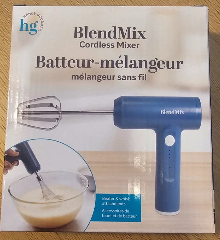 HG Handy Gourmet BlendMix Cordless Mixer - NIB