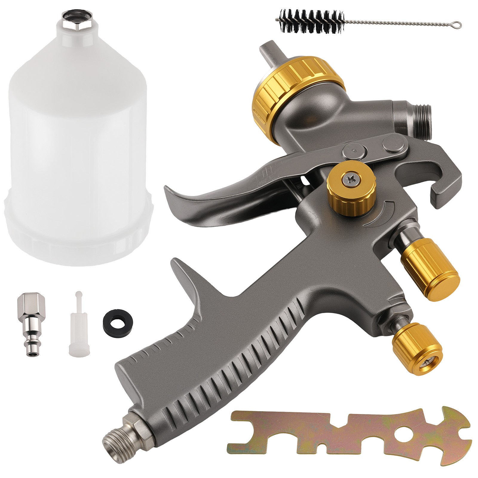 Air Spray Tool for Car 1.8mm Nozzle 600ml Cup LVLP Paint Gun Professional