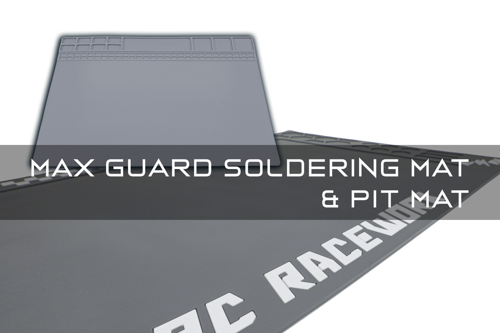 TrackPack - RC Raceworx Worx Pit Mat in Black & White + MAX Guard Soldering Mat