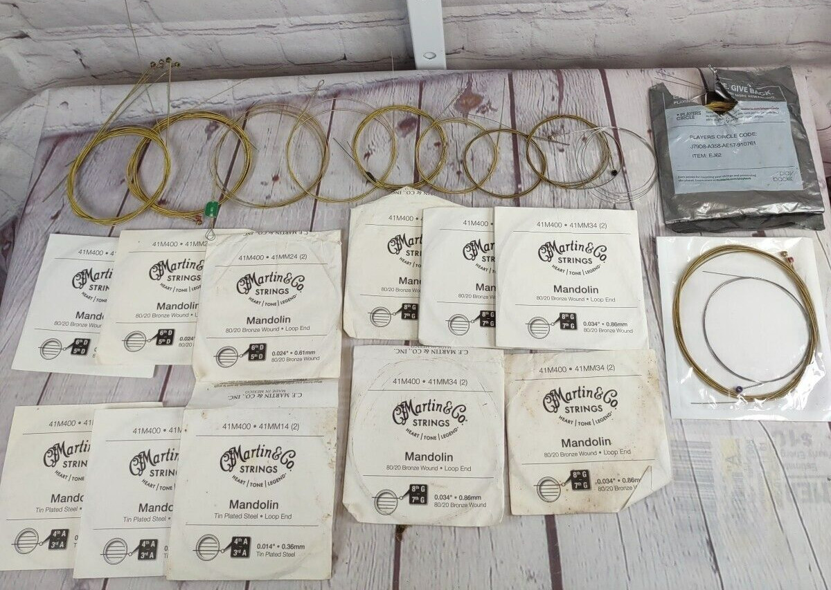 Lot of MANDOLIN Strings Packages MM14 MM24 MM34 Martin & Co. INSTRUMENT