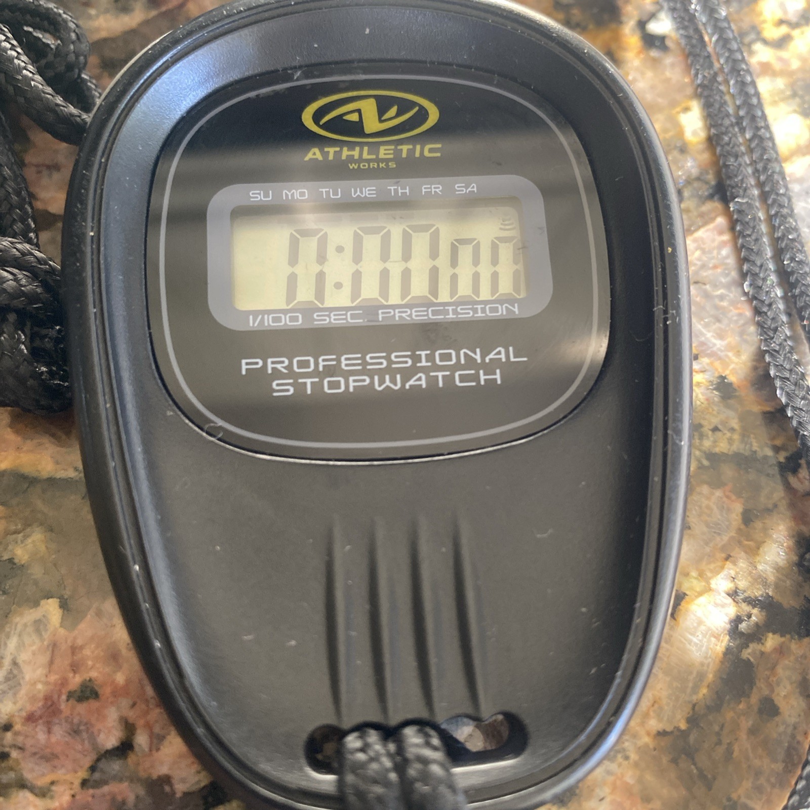Athletic Works Digital Stopwatch - Black Open Box