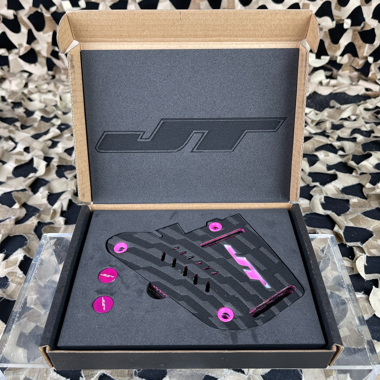 NEW JT Proflex Inline Earset w/ Thumb Screws - Hot Pink